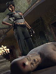 She's got a BIG surprise for you to see - Resident Fever by Forged3DX