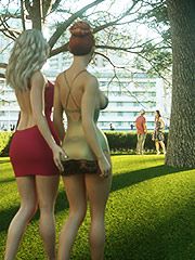 Take it all in your throat slut - Anastasia and Eve  3D Collection