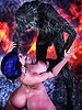 Demonic creature fucks a busty girl - The Summoned Scarecrow, Demon by FantasyErotic