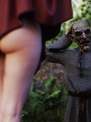 Goblin enjoys hot elf - Elf slave 2 by Jared999d