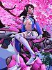 D.Va showing their masturbation and blowjob skills - Overwatch: D.Va  3D Collection