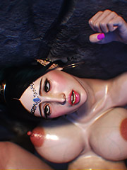Hot sperm flooded the beautiful body of an elf - Elf slave 2 by Jared999d