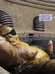 Now I'm going to check your holes to see how well they stretch - First contact 10 Sex Slave by Golden Master