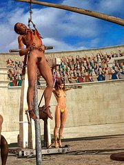 The humiliation of the Queen's pride - Queen Zenobia - The execution by Quoom